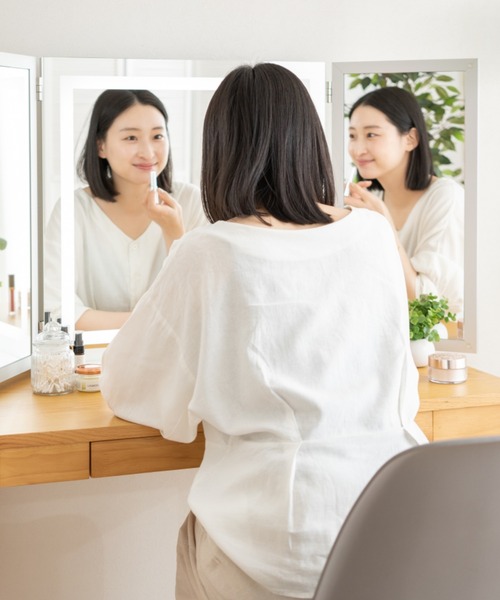 EMOOR 鏡 LEDライト付き三面鏡 : ZOZOTOWN Yahoo!店 - 通販