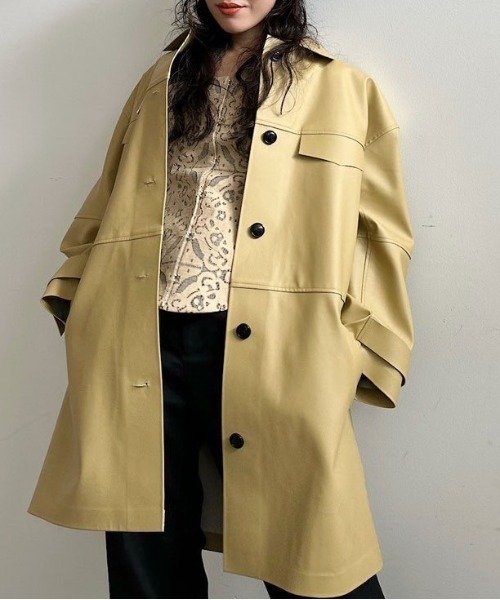 ameri アウター Ameri コート アウター CASUAL LIKE CAPA COAT レディース