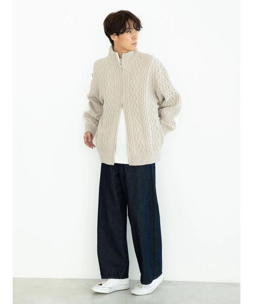 CRAFT STANDARD BOUTIQUE - CRAFT  STANDARD BOUTIQUE ケーブルニットカーディガン L CRAFT STANDARD BOUTIQUE - CRAFT STANDARD BOUTIQUE ケーブル