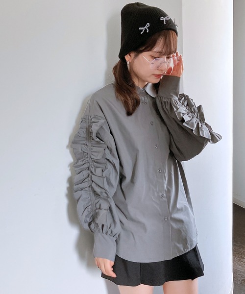【美品】AS KNOW AS Pinky ホワイト　ブラウス　袖フリル F AS KNOW AS PINKY（シャツ/ブラウス(長袖/七分)）のフリマアイテム一覧