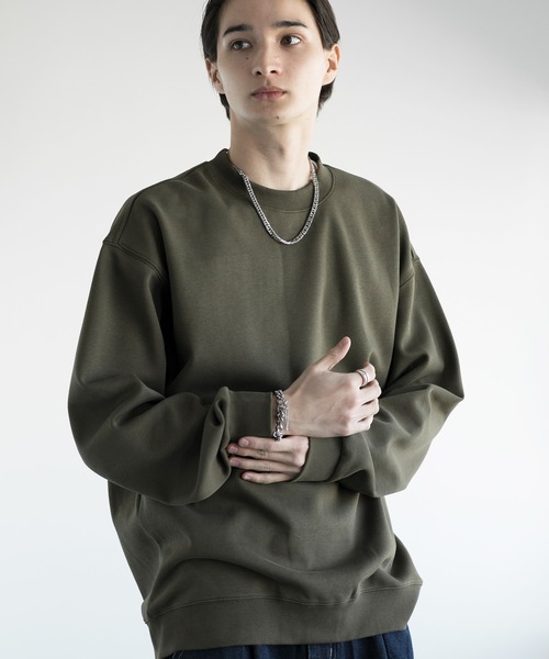 FRKM SCD*日本未入荷*エアコットン スウェットシャツ/トレーナー aimoha tシャツ men HEAVY COTTON BASIC SWEAT ベーシック
