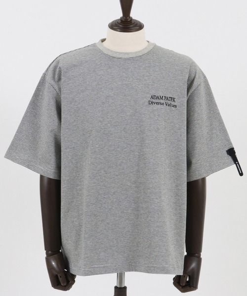 tシャツ 「ADAMPATEK/アダムパテック」thin stripes short sleeve/ボーダー半袖Tシャツ レディース メンズ ADAM PATEK tシャツ 「ADAMPATEK/アダムパテック」thin stripes