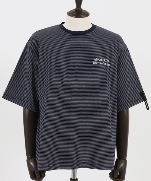 tシャツ 「ADAMPATEK/アダムパテック」thin stripes short sleeve/ボーダー半袖Tシャツ レディース メンズ ADAM PATEK tシャツ 「ADAMPATEK/アダムパテック」thin stripes