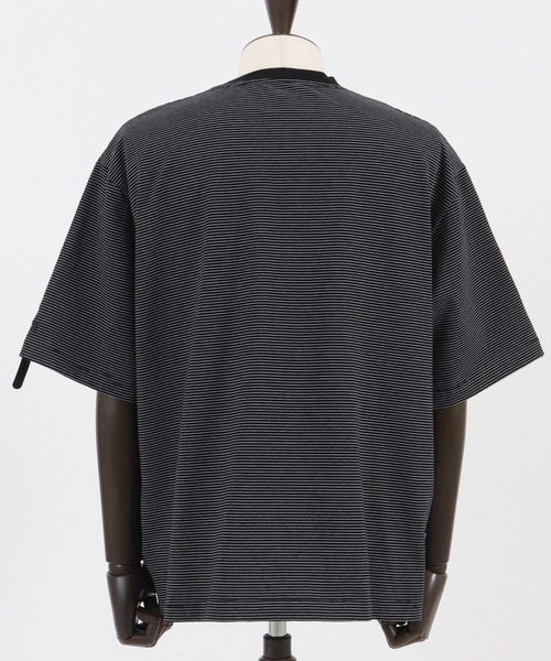 ADAM PATEK tシャツ ADAMPATEK/thin stripes short sleeve