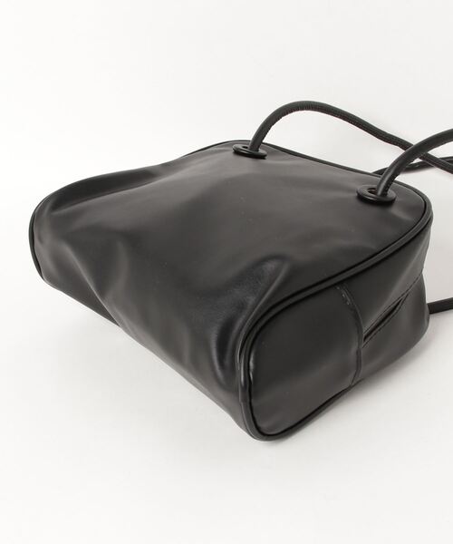 ボストンバッグ 「HIKA」フェイクレザーダブルハンドルスクエアBAG