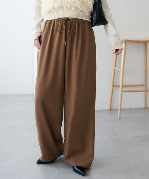 パンツ 「新色追加/7サイズ展開」とろみイージーパンツ「ユニセックス」 レディース メンズの画像