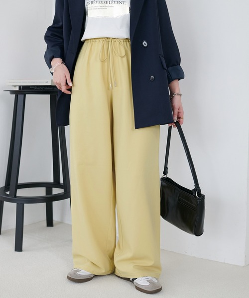 パンツ 「新色追加/7サイズ展開」とろみイージーパンツ「ユニセックス」 レディース メンズの画像