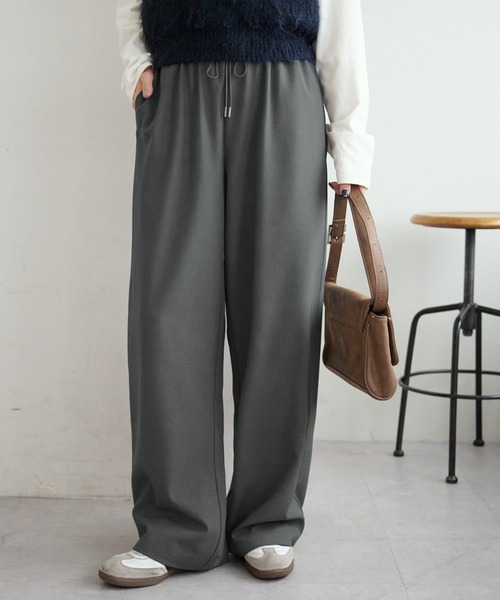 パンツ 「新色追加/7サイズ展開」とろみイージーパンツ「ユニセックス」 レディース メンズの画像