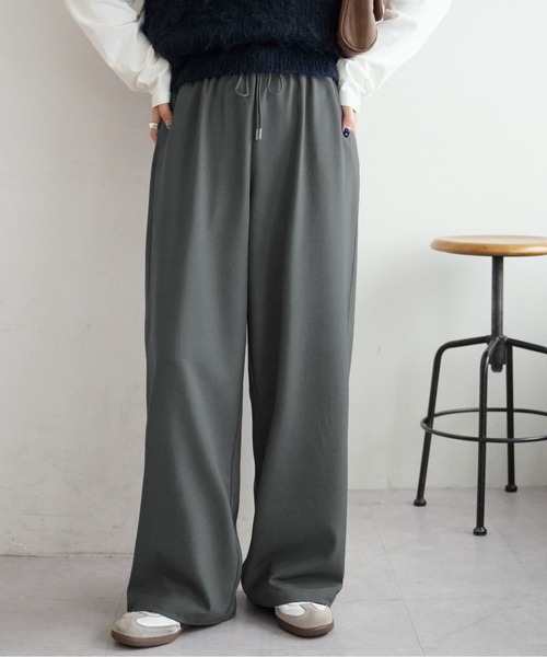 パンツ 「新色追加/7サイズ展開」とろみイージーパンツ「ユニセックス」 レディース メンズの画像
