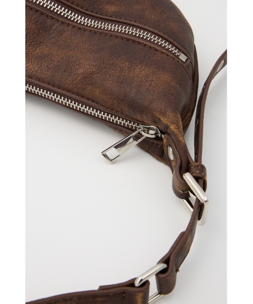 Vintage 80s 90s レザー ハラコ ファー ショルダーバッグ SLY ショルダーバッグ バッグ VINTAGE F/LEATHER BAG