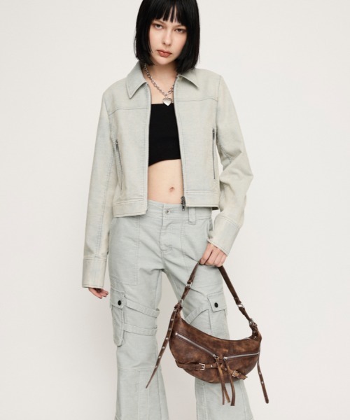 VINTAGE F/LEATHER BAG ヴィンテージ レザー SLY SLY ショルダーバッグ バッグ VINTAGE F/LEATHER BAG