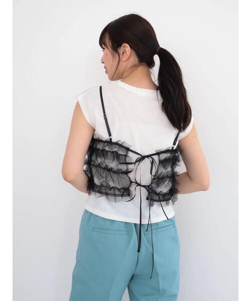 Green Parks tシャツ ・swing by SET2点チュールビスチェ