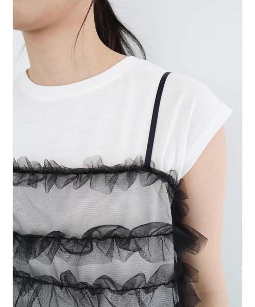 Green Parks tシャツ ・swing by SET2点チュールビスチェ