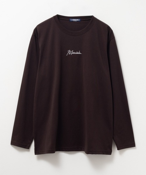 tシャツ T-GRAPHICS ワンポイント刺繍長袖Tシャツ メンズ レディース