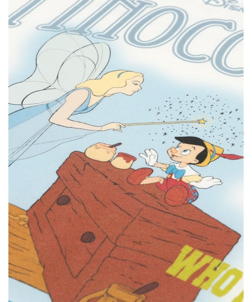 tシャツ 「8」「Little Sunny Bite x Disney」「Pinocchio」 big tee レディース メンズ Disney tシャツ 「8」「Little Sunny Bite x Disney