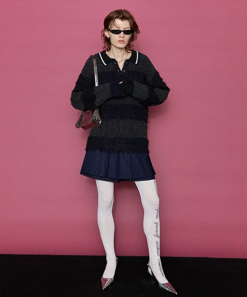 MAISON SPECIAL - MAISON SPECIAL メタリックホイルケーブルショートニット Metallic Foil Cable Short Knit/メタリックホイルケーブル