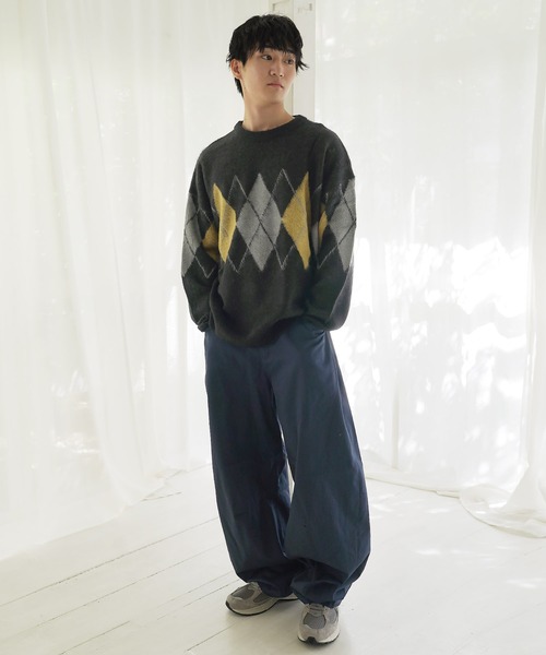 NEVER） Acquiesce セーター ニット マルチジャガードモヘアタッチ
