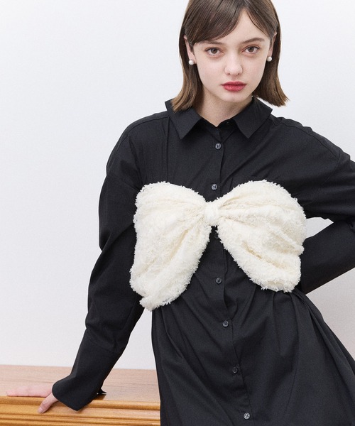 【eimy istoire】ワンショルダーリボントップス ワンショルダーリボントップス(S IVORY): LIFESTYLE