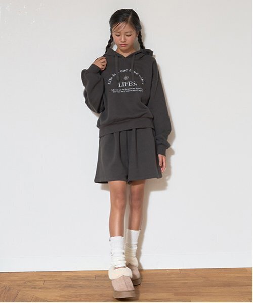 LOVETOXIC セットアップ 「GOODPRICE」裏起毛パーカセットアップ