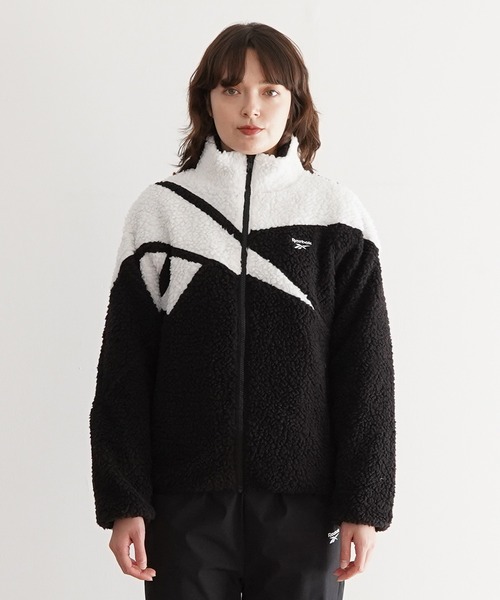 PR01. ブルゾン アウター Reebok ボアフリース レディース : ZOZOTOWN