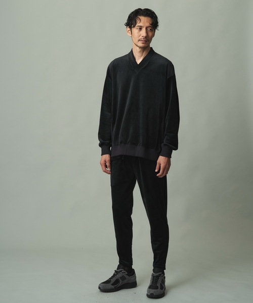 V12 黒 スウェットパンツ 和ROBE スウェットパンツ ジャージ MOMOHIKI FLEECE メンズ レディース