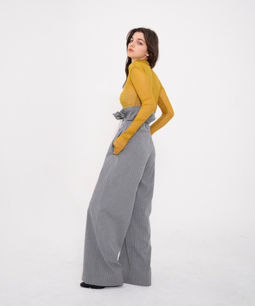 JUEMI（ジュエミ） スラックス パンツ Waist Cord Stripe Pants