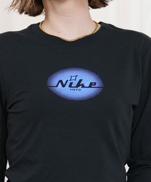 tシャツ NIKE/ナイキ ショート丈 ウィメンズ ニット ロングスリーブ クロップド トップ HQ2974-010 レディース NIKE ナイキ 長袖 Tシャツ レディース ショート丈 ウィメンズ
