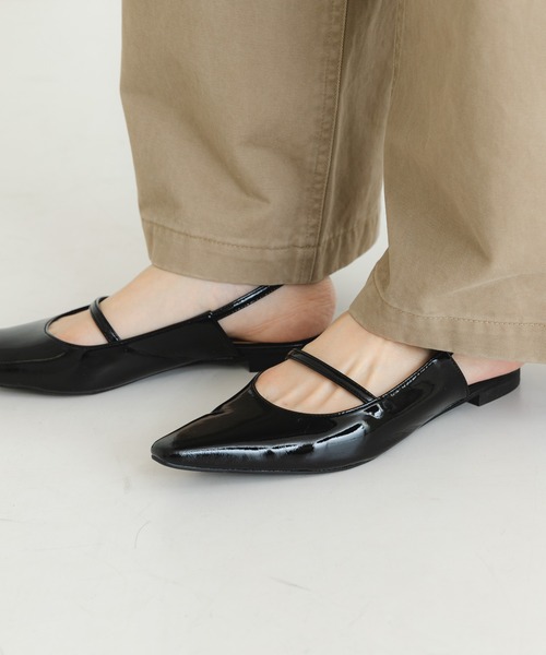 JOSEPH ポインテッド 本革 バックストラップパンプス フラット 38 URBAN RESEARCH（アーバンリサーチ） パンプス ポインテッドバック