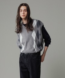 ベスト ジレ アーガイルニット ベスト / ロングシーズン着用可能 メンズ レディース｜ZOZOTOWN Yahoo!店