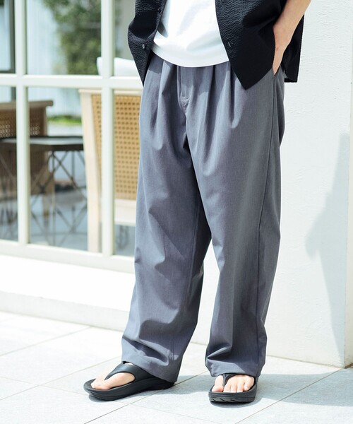 パンツ mmm B：MING by BEAMS パンツ 通気性 速乾 COOLMAX(R) ワイド