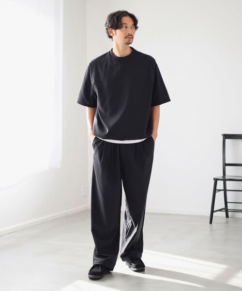 パンツ mmm B：MING by BEAMS パンツ 通気性 速乾 COOLMAX(R) ワイド