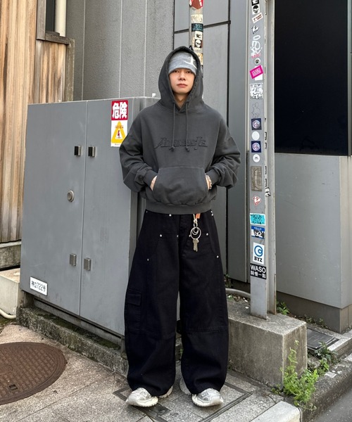 ADAMASTE パーカー pigment logo hoodie - ピグメントロゴ