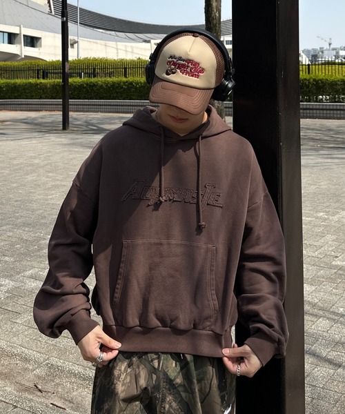 ADAMASTE パーカー pigment logo hoodie - ピグメントロゴ