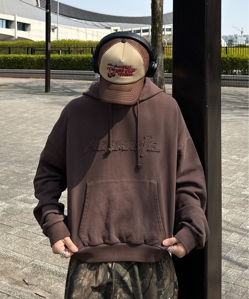 XG PigmentDyedPulloverHoodie パーカー フーディー XG 公式限定pigmentdyedpulloverhoodieフーディMトレカ