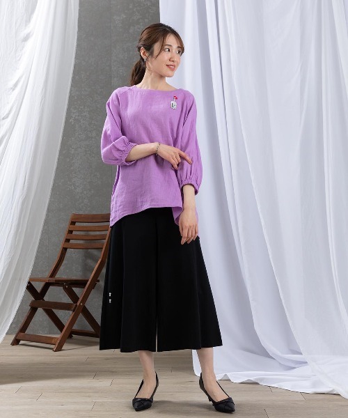 STUDIO PICONE パンツ ワイドレッグパンツ レディース