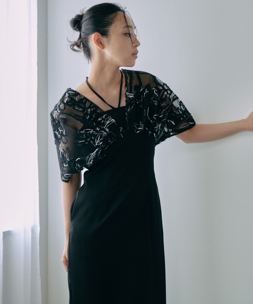 「新品未使用タグあり」（ANDRESD）オケージョンドレス ANDRESD オケージョンドレス 黒