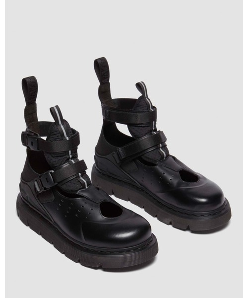 Dr.Martens ドクターマーチン サンダル 黒 0121625F0031 Dr.Martens ドクターマーチン マイルス バックル スライド