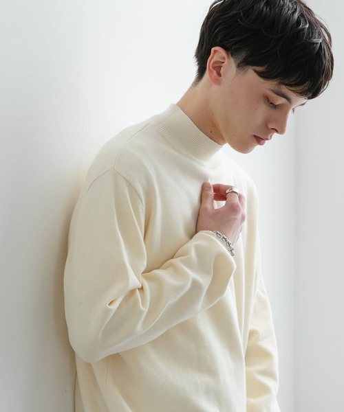 「SENSE OF PLACE by URBAN RESEARCH」 タートルネックニット MEDIUM ブラック メンズ_画像3