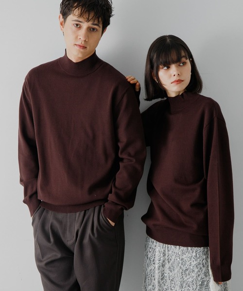 「SENSE OF PLACE by URBAN RESEARCH」 タートルネックニット MEDIUM ブラック メンズ_画像5