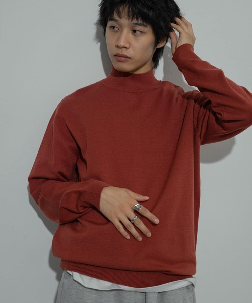 「SENSE OF PLACE by URBAN RESEARCH」 タートルネックニット MEDIUM ブラック メンズ_画像6