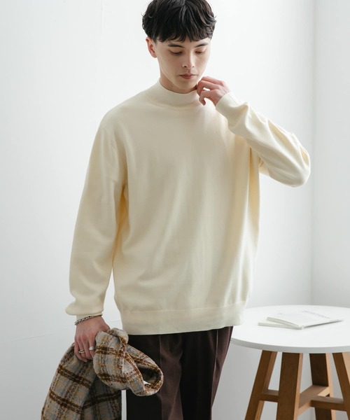 「SENSE OF PLACE by URBAN RESEARCH」 タートルネックニット MEDIUM ブラック メンズ_画像9