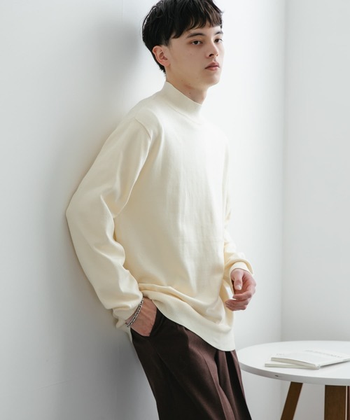 「SENSE OF PLACE by URBAN RESEARCH」 タートルネックニット MEDIUM ブラック メンズ_画像10