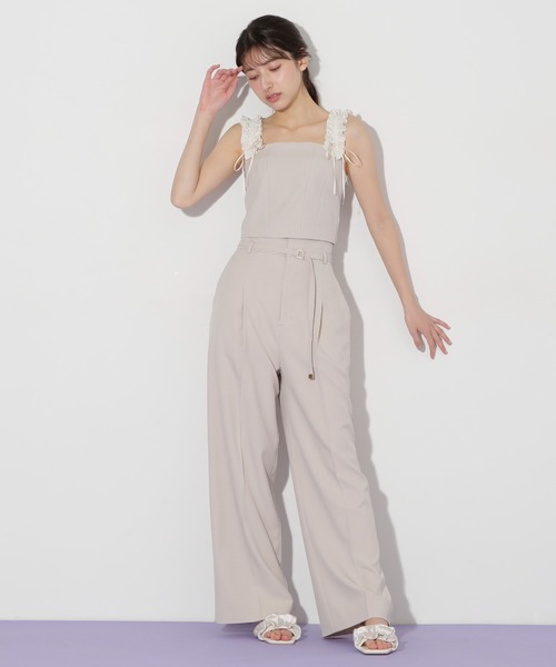 ブラウス シャツ フリルビスチェ レディース JOSE MOON ブラウス シャツ TAFTA FRILL BUSTIER/タフタフリル