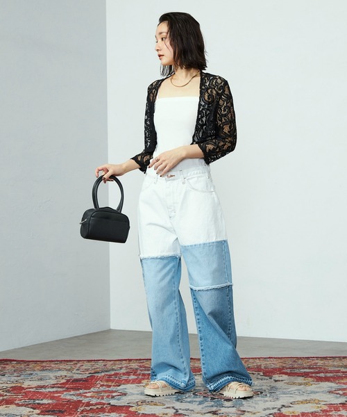 Lee/リー【ユニセックス】Wranglerラングラーワイドフレアデニムパンツ Wrangler（ラングラー）の「Lee/リー【ユニセックス】Wrangler