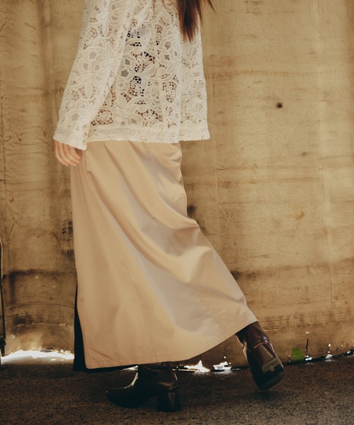 スカート Taylor Dorry skirt THEODORIC.dy スカート プリーツシフトスカート(ベルト付属