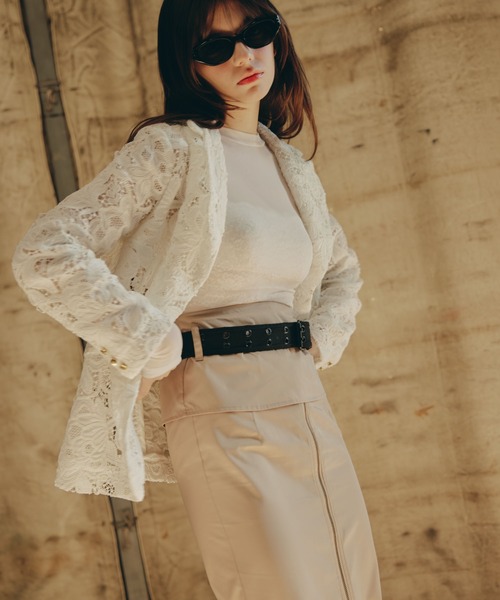 スカート Taylor Dorry skirt THEODORIC.dy スカート プリーツシフトスカート(ベルト付属
