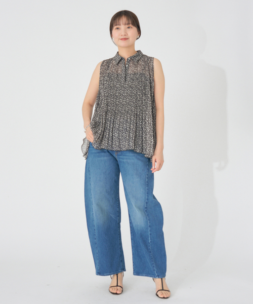 IENA ブラウス シャツ MONOボタニーノースリーブ レディース