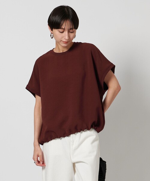 ブラウス シャツ COMFY ドルマン ショートスリーブ ブラウス -吸水速乾 UVカット ウォッシャブル- レディース