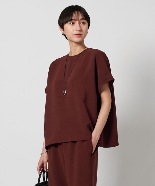 ブラウス シャツ COMFY ドルマン ショートスリーブ ブラウス -吸水速乾 UVカット ウォッシャブル- レディース
