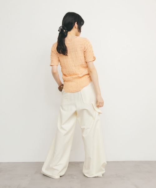 KBF tシャツ シャーリングシアートップス レディース : ZOZOTOWN